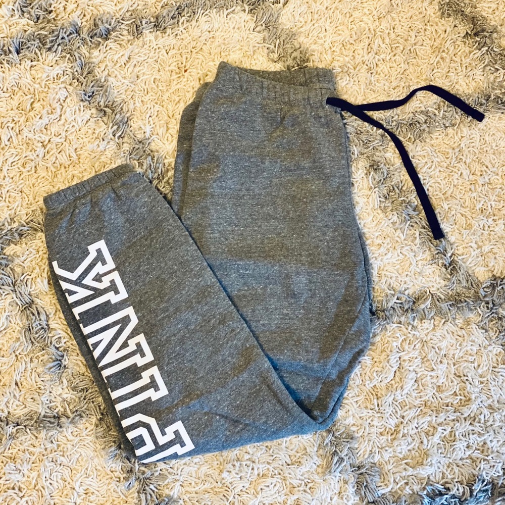 NEW Victoria’s Secret PINK Gray Sweatpants Soft